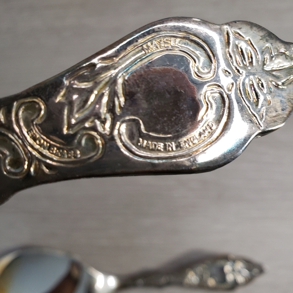 Vtg. Epon Brass Mayell Cake Slicer & Spoon set - Picture 6 of 12